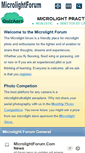 Mobile Screenshot of microlightforum.com